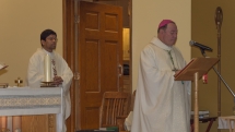 Bishop Colli and Fr. Arokiam